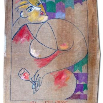 Картина под названием "CIRCUS FUNAMBULUS -…" - Ethel Muniz, Подлинное произведение искусства