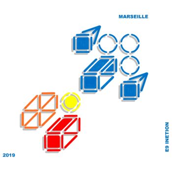 제목이 "MARSEILLE"인 디지털 아트 Etienne Frouin (E9 Inertion)로, 원작, 디지털 페인팅