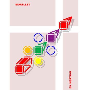 Digitale Kunst getiteld "Hommage à MORELLET" door Etienne Frouin (E9 Inertion), Origineel Kunstwerk, Digitaal Schilderwerk