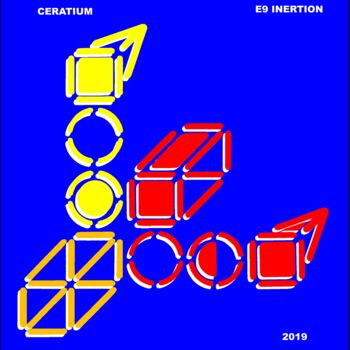 「CERATIUM」というタイトルのデジタルアーツ Etienne Frouin (E9 Inertion)によって, オリジナルのアートワーク, 2Dデジタルワーク