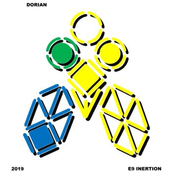 Digitale Kunst mit dem Titel "DORIAN" von Etienne Frouin (E9 Inertion), Original-Kunstwerk, 2D digitale Arbeit