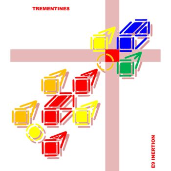 제목이 "TREMENTINES"인 디지털 아트 Etienne Frouin (E9 Inertion)로, 원작, 2D 디지털 작업