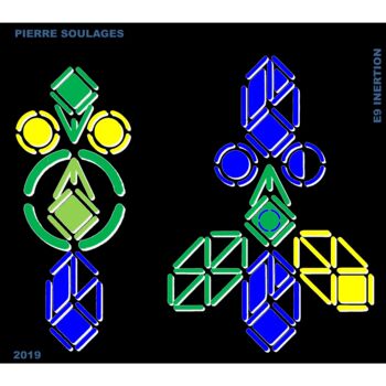 "PIERRE SOULAGES" başlıklı Dijital Sanat Etienne Frouin (E9 Inertion) tarafından, Orijinal sanat, 2D Dijital Çalışma