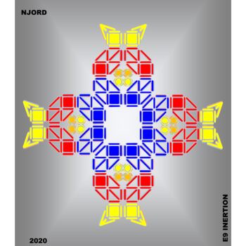 「NJORD」というタイトルのデジタルアーツ Etienne Frouin (E9 Inertion)によって, オリジナルのアートワーク, 2Dデジタルワーク