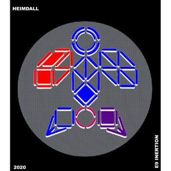 Arts numériques intitulée "HEIMDALL" par Etienne Frouin (E9 Inertion), Œuvre d'art originale, Travail numérique 2D