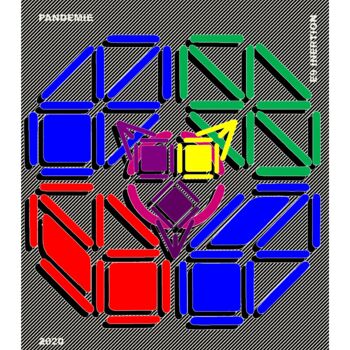「PANDEMIE」というタイトルのデジタルアーツ Etienne Frouin (E9 Inertion)によって, オリジナルのアートワーク, 2Dデジタルワーク