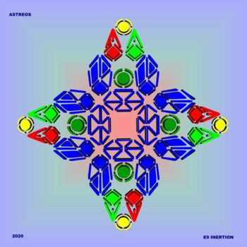 「ASTREOS」というタイトルのデジタルアーツ Etienne Frouin (E9 Inertion)によって, オリジナルのアートワーク, 2Dデジタルワーク