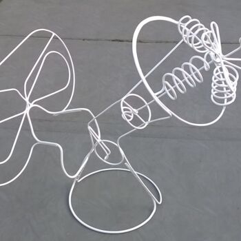 Escultura titulada "The Air Radiation G…" por Etienne Frouin (E9 Inertion), Obra de arte original, Metales