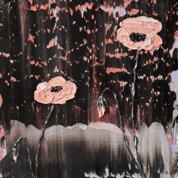 Картина под названием "La vie en rose" - Etienne Guérinaud, Подлинное произведение искусства, Масло Установлен на Другая жес…