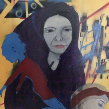 Картина под названием "FARIZA dans la lumi…" - Étienne Dupé, Подлинное произведение искусства, Акрил