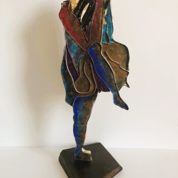Sculpture intitulée "Pensive" par Étienne Dupé, Œuvre d'art originale, Métaux