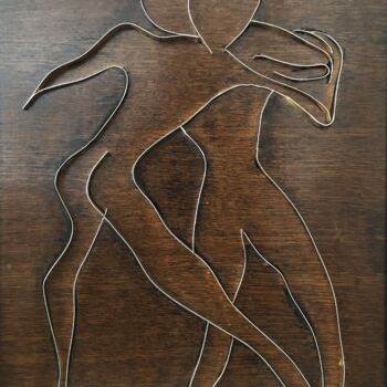 Sculpture intitulée "Couple dansant" par Étienne Dupé, Œuvre d'art originale, Aluminium