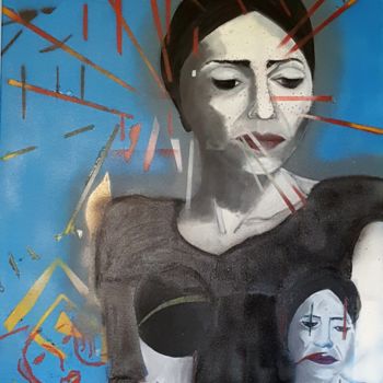 Pintura titulada "YANA la syrienne" por Étienne Dupé, Obra de arte original, Oleo