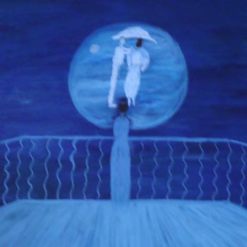 Peinture intitulée "Rêve bleu, ciel de…" par Etolessence, Œuvre d'art originale