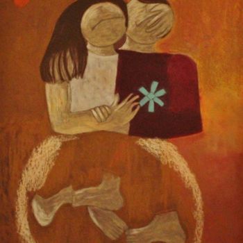 Pintura intitulada "Danse à la parenthè…" por Etolessence, Obras de arte originais, Pastel