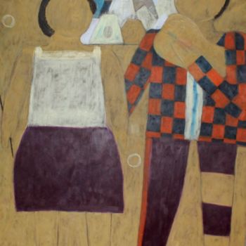 Pittura intitolato "Petites Marionnette…" da Etolessence, Opera d'arte originale