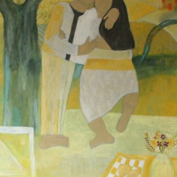 Peinture intitulée "Invitation chemin-c…" par Etolessence, Œuvre d'art originale