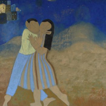 Peinture intitulée "Petite valse étoilé…" par Etolessence, Œuvre d'art originale
