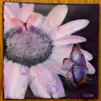 Painting titled "flower (beeswax)" by Ellen Hendrikx, Original Artwork
