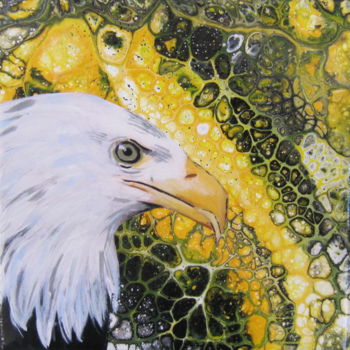 Pittura intitolato "Eagle" da Ellen Hendrikx, Opera d'arte originale, Acrilico