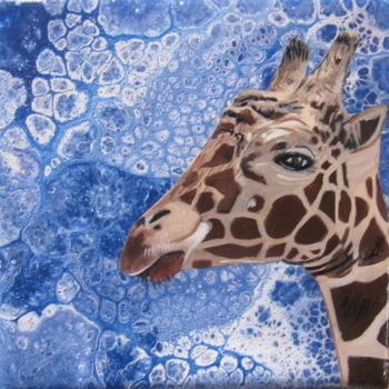 Peinture intitulée "Giraffe" par Ellen Hendrikx, Œuvre d'art originale, Acrylique
