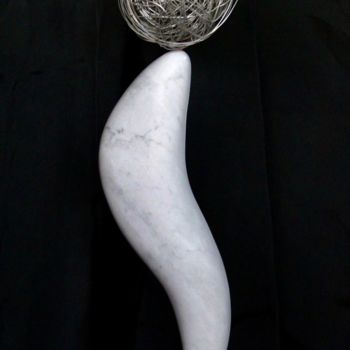 Sculpture titled "Sfera "gioco del de…" by Ettore Altieri, Original Artwork, Metals