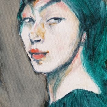 Pintura titulada "Marie Laurencin" por Etzi, Obra de arte original, Oleo
