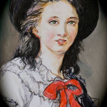Malerei mit dem Titel "Elisabeth Vigée le…" von Etzi, Original-Kunstwerk, Öl