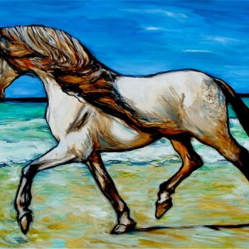 「cheval de mer」というタイトルの絵画 Etziによって, オリジナルのアートワーク