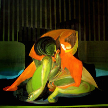 Цифровое искусство под названием "Amor en la hierba" - Euclides Bernasconi Castellano, Подлинное произведение искусства