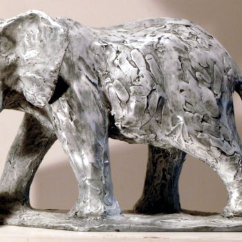 Sculpture titled "Sculpture "Plume"" by Eudes Volet, Original Artwork, Resin