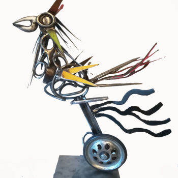 Rzeźba zatytułowany „Couplair” autorstwa Bal, Oryginalna praca, Metale