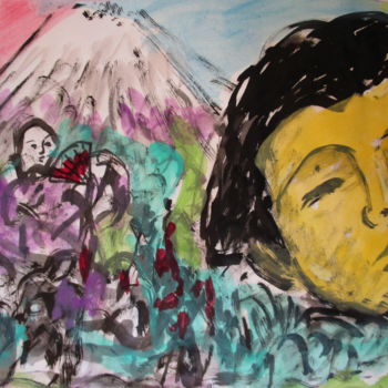 Peinture intitulée "Sumo" par Eugenio Otero Vilchez, Œuvre d'art originale, Huile