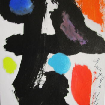 绘画 标题为“Abstrait” 由Eugenio Otero Vilchez, 原创艺术品, 油