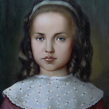 Pintura intitulada "Анечка." por Geka2005, Obras de arte originais, Óleo