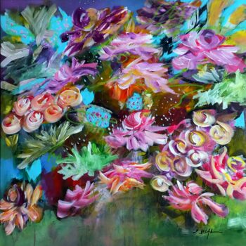 绘画 标题为“La joie de couleurs” 由Eugenia Delad, 原创艺术品, 丙烯