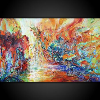 Malerei mit dem Titel "Light Rain" von Eugenia Mangra, Original-Kunstwerk, Öl