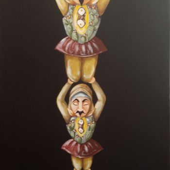 Painting titled "La Forza" by Eugenia Affronti, Original Artwork