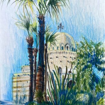 Рисунок под названием "Christian Cairo" - Eugenie Eremeichuk, Подлинное произведение искусства, Цветные карандаши