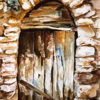 Peinture intitulée "deur Provence 2" par Eugenie Van Uden-Wolfs, Œuvre d'art originale