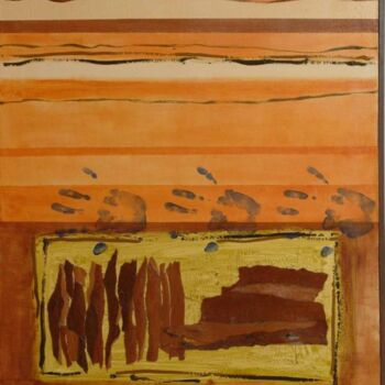Pintura intitulada "Levantado do chão I" por Eunice Leal, Obras de arte originais, Óleo