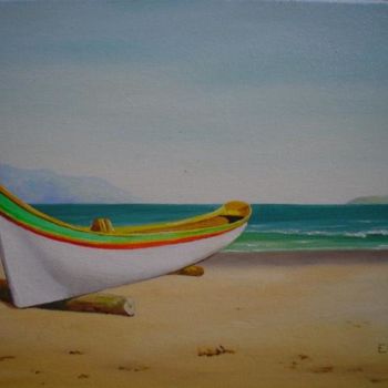 绘画 标题为“Barco  de pesca/Flo…” 由Eusa Maciel, 原创艺术品