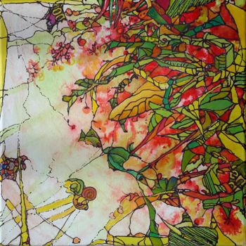 Collages titled "Primavera.jpg" by Ev.A. Ramlot, Original Artwork, Paper cutting
