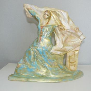 Malerei mit dem Titel "sculpture  la mariée" von Eva Ars, Original-Kunstwerk