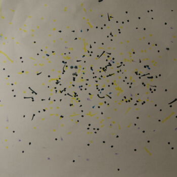 Рисунок под названием "Птицы в небе" - Ева Аржаных, Подлинное произведение искусства, Маркер