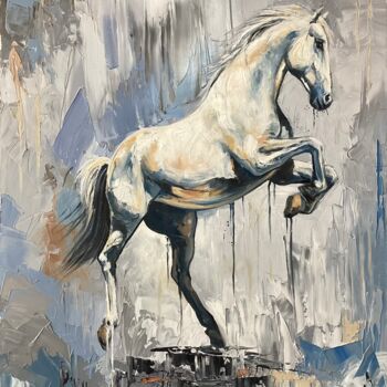 "Thunderous Majesty" başlıklı Tablo Eva Bazhenova tarafından, Orijinal sanat, Petrol