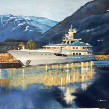 "Luxury at Anchor" başlıklı Tablo Eva Bazhenova tarafından, Orijinal sanat, Petrol