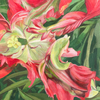 绘画 标题为“Tulip_04” 由Eva Buchmuller, 原创艺术品, 丙烯