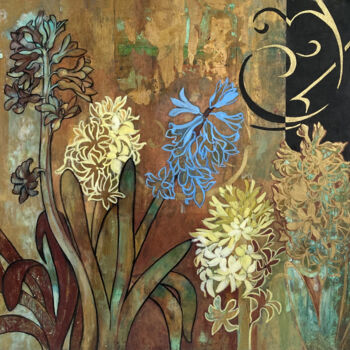 Pintura titulada "Hyacinth" por Eva Buchmuller, Obra de arte original, Acrílico