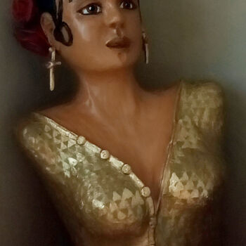 Sculpture titled "Alejandra" by Eva Diez, Original Artwork, Acrylic